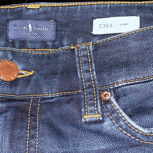 Jacob Davis Uma Skinny Jeans soft texture size 27 inseam 32 good cond - Picture 5 of 8